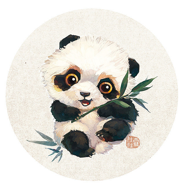 动物绘画 国宝 熊猫