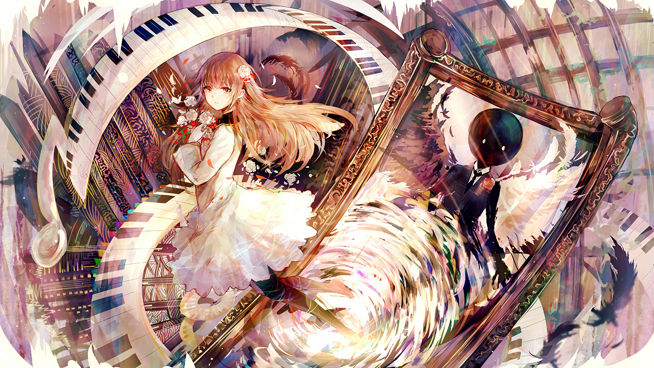 曲绘：deemo 古树旋律 Mirror Night 绘… 堆糖，美图壁纸兴趣社区