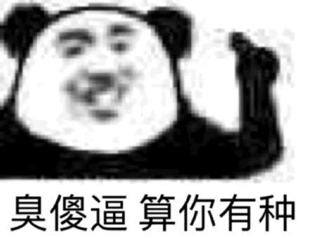 沙雕熊猫这些骂人