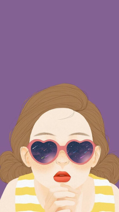精美女生插画壁纸