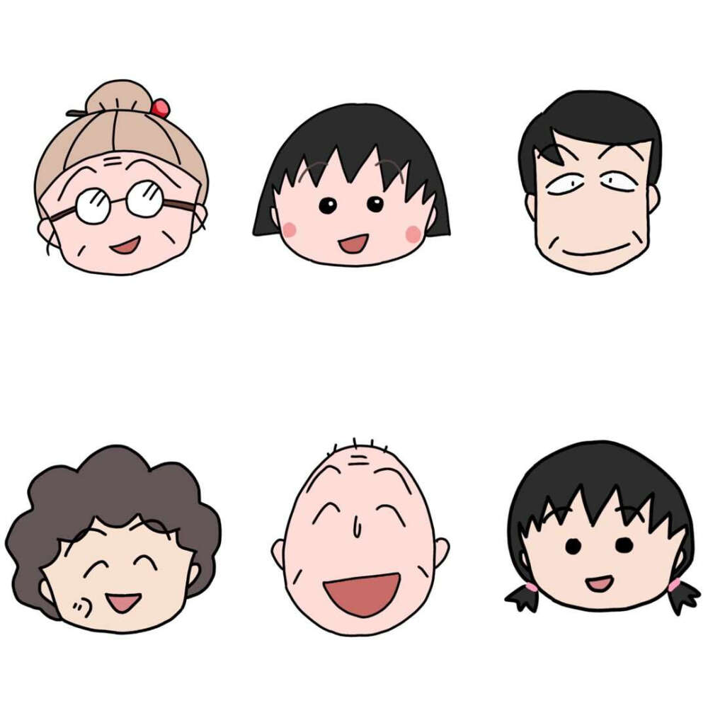 樱桃小丸子全家头像集
