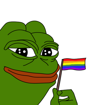 png 免扣素材 青蛙&彩虹 illuminati pepe pride 来源:https://www.