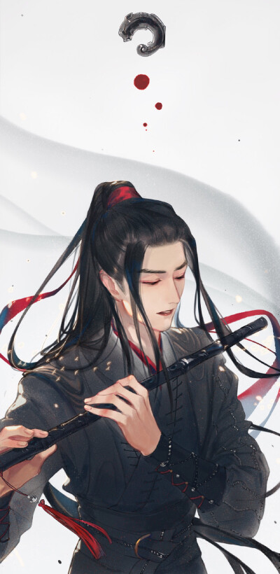 魏无羡夷陵老祖 手绘手机头像锁屏壁纸 cr见logo