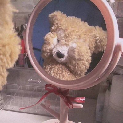 小熊照镜子/可爱/头像