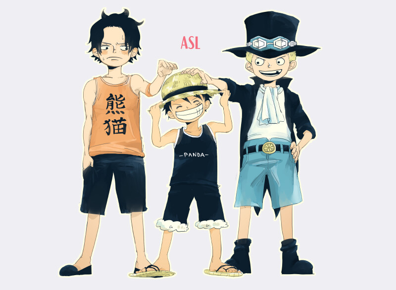 logo.海贼王,one piece.艾斯,萨博,路飞,asl