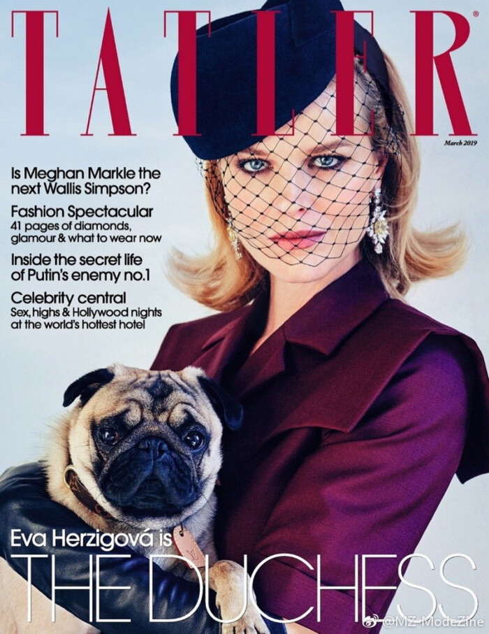 fashion editorials|eva herzigova for tatler magzine 老牌超模登封