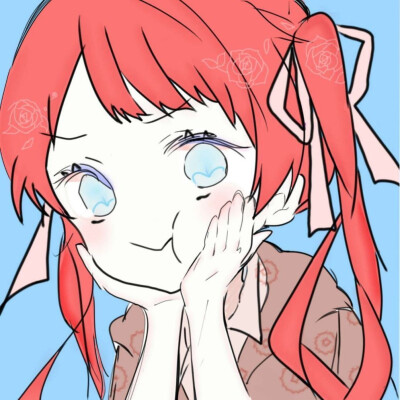 漫头女头可爱头像 双马尾女孩