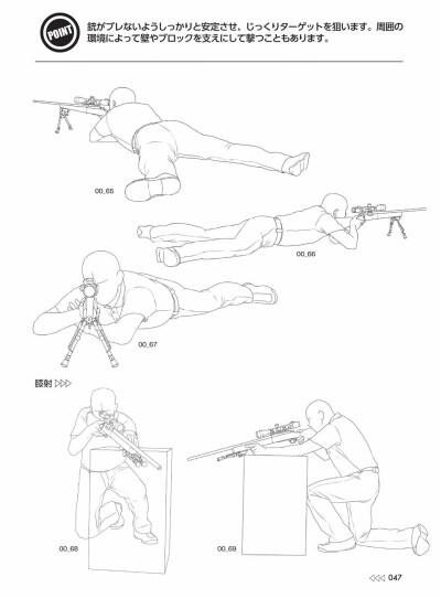 持枪 动作参考 素材