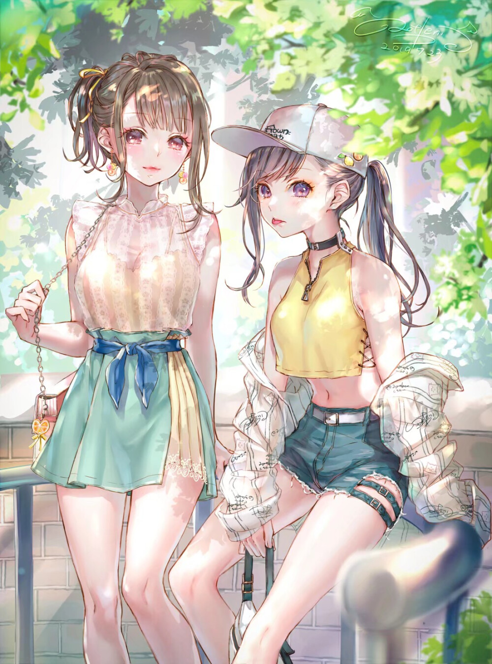 少女成双 夏天[em]e400180/em summer girls c96 画师:青红@3饶靠