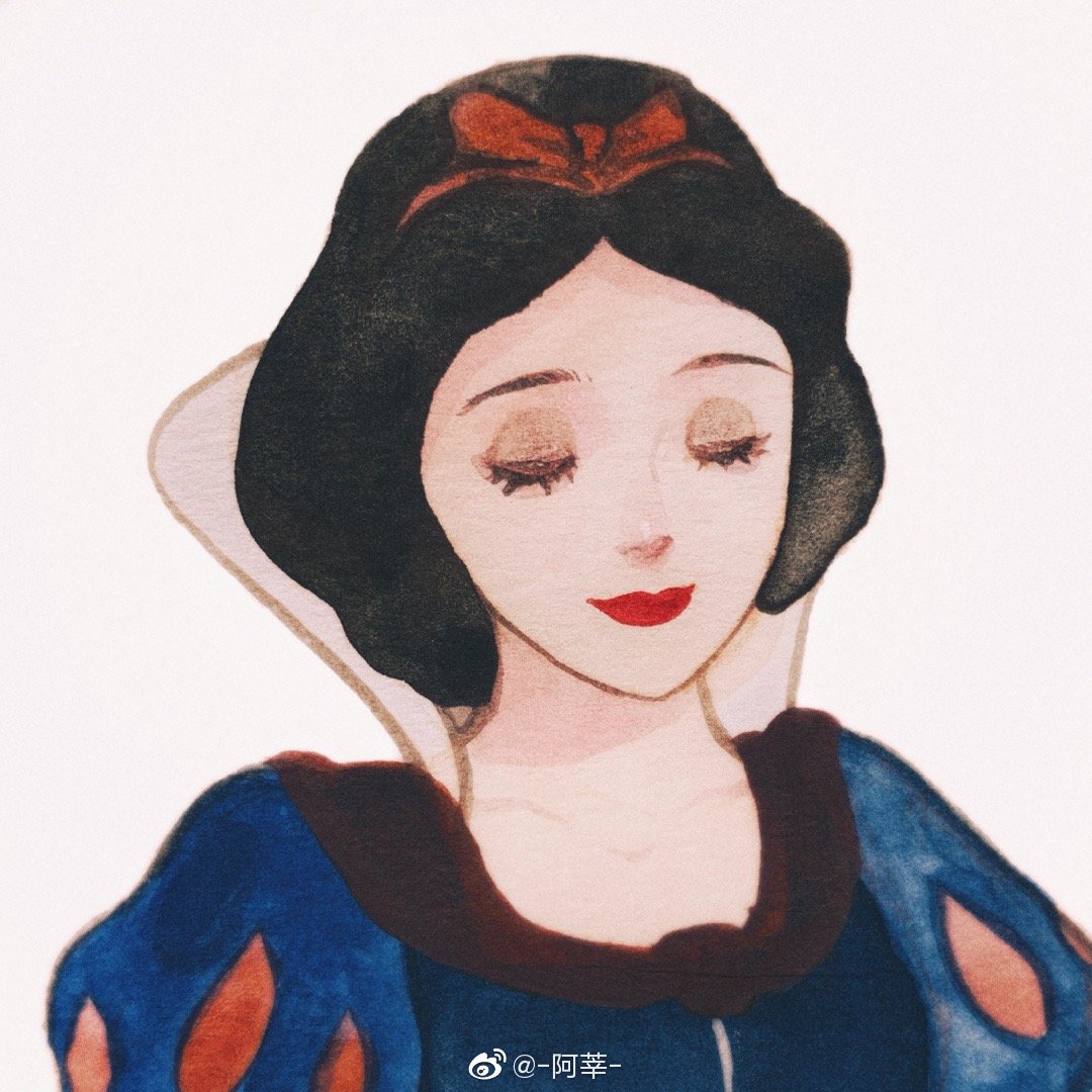 迪士尼公主系列9/12——贝儿公主_一玖画里-站酷ZCOOL
