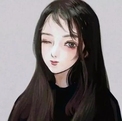 头像 女生 现代插画
