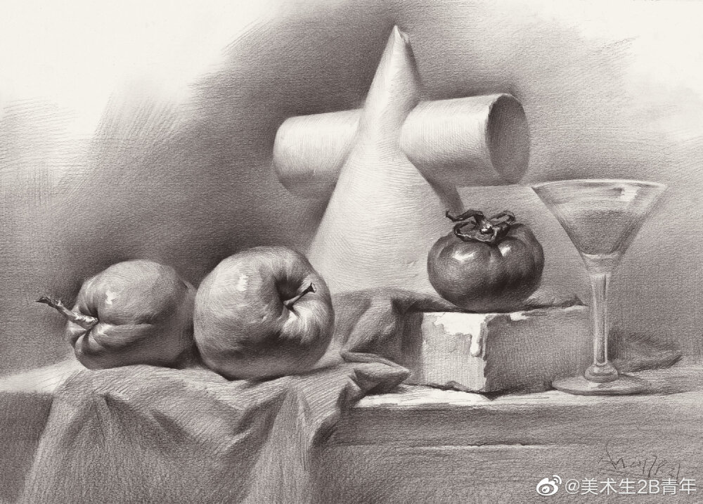 优秀静物素描作品