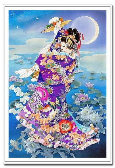 森田春代是生活在明治-昭和年间的日本女画家,她把独特的日本浮世绘与