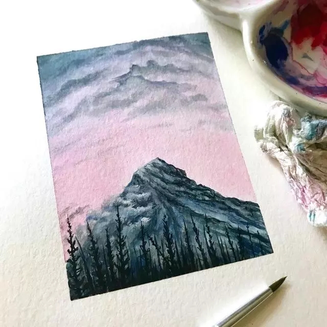 水彩风景入门练习(*╰╯`)