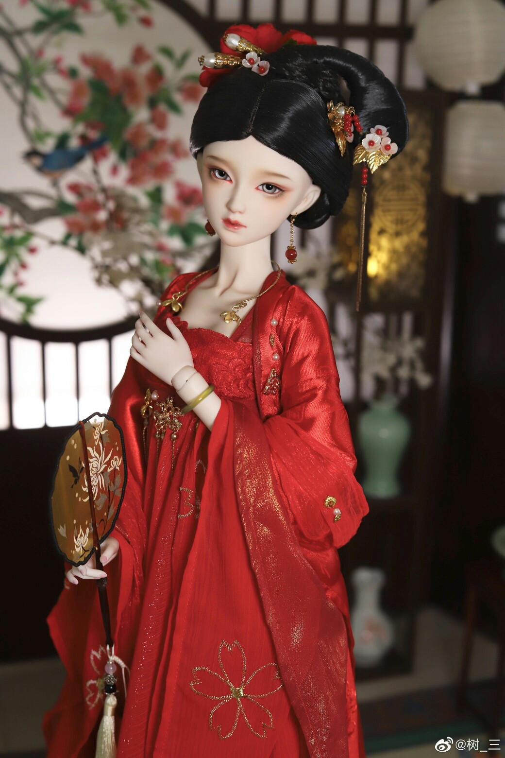 古风美人 sd娃娃 bjd 玩具 人偶 壁纸 萌物