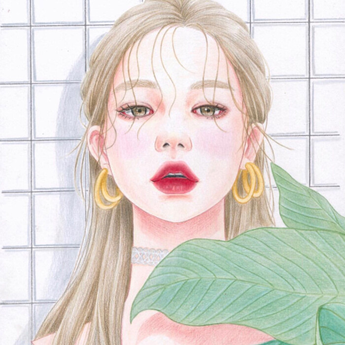 头像 动漫 插画 另类 独特 少女哇
