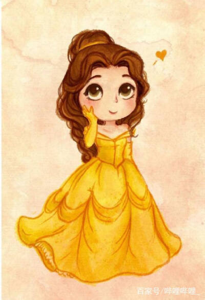 q版迪士尼公主,图片来源于网络