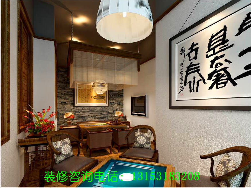 济南私人高端茶文化会所茶室茶楼茶馆茶庄装修设计装饰施工效果图单位