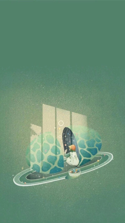 豆绿色壁纸
