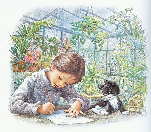 童书 故事书 《玛蒂娜》水彩 彩铅 复古 插画 儿童画 作者marcel