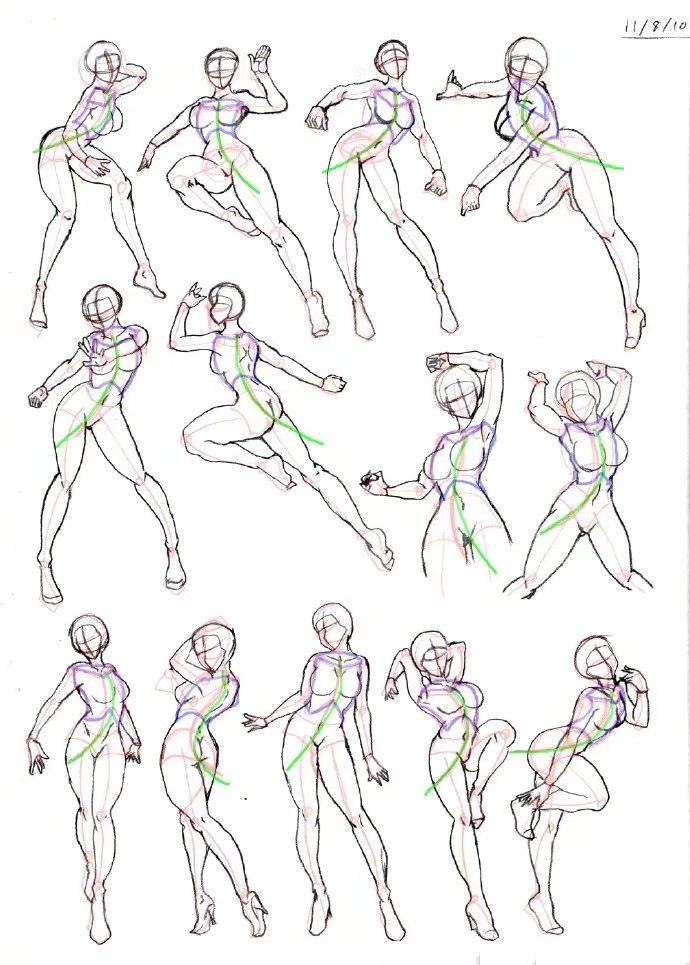 绘画动作