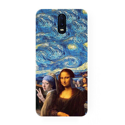 欧美创意自拍油画风oppo r17 pro r11s r9 s plus r11 r15 手机壳