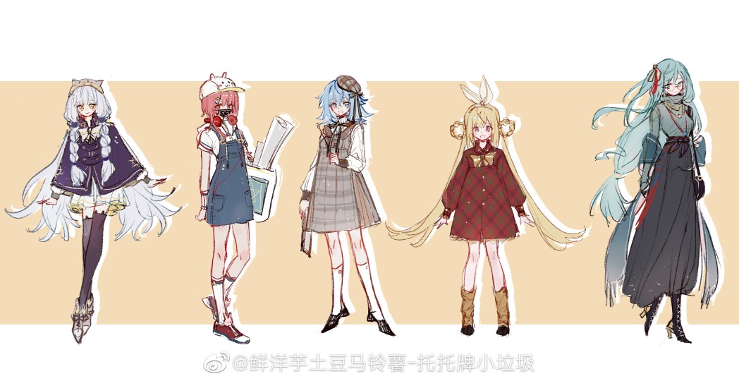 服装设计,画师见水印,人设