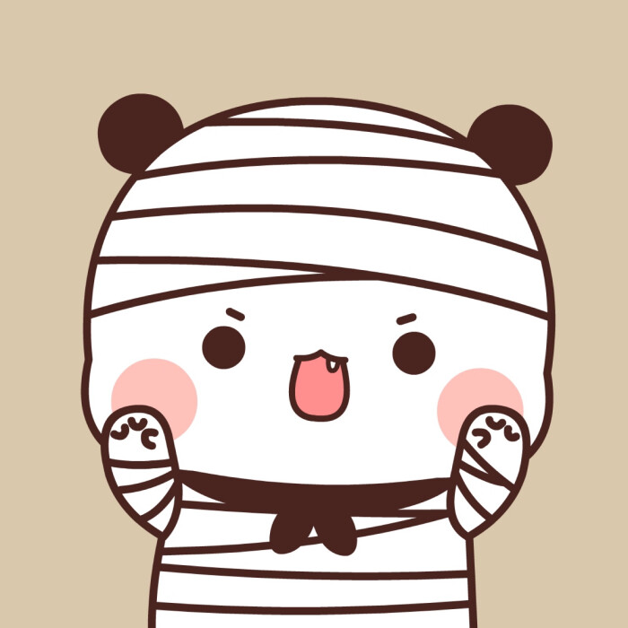 情侣头像,小熊猫一二,微博@黄小B