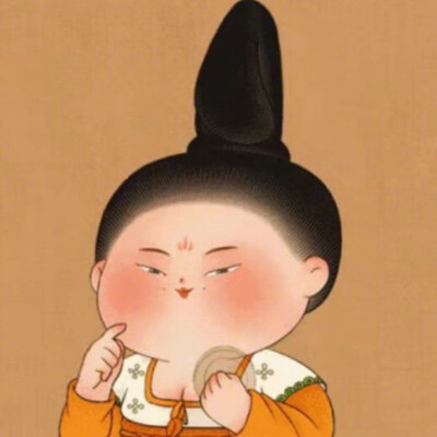 圆圆脸古代可爱胖胖侍女头像