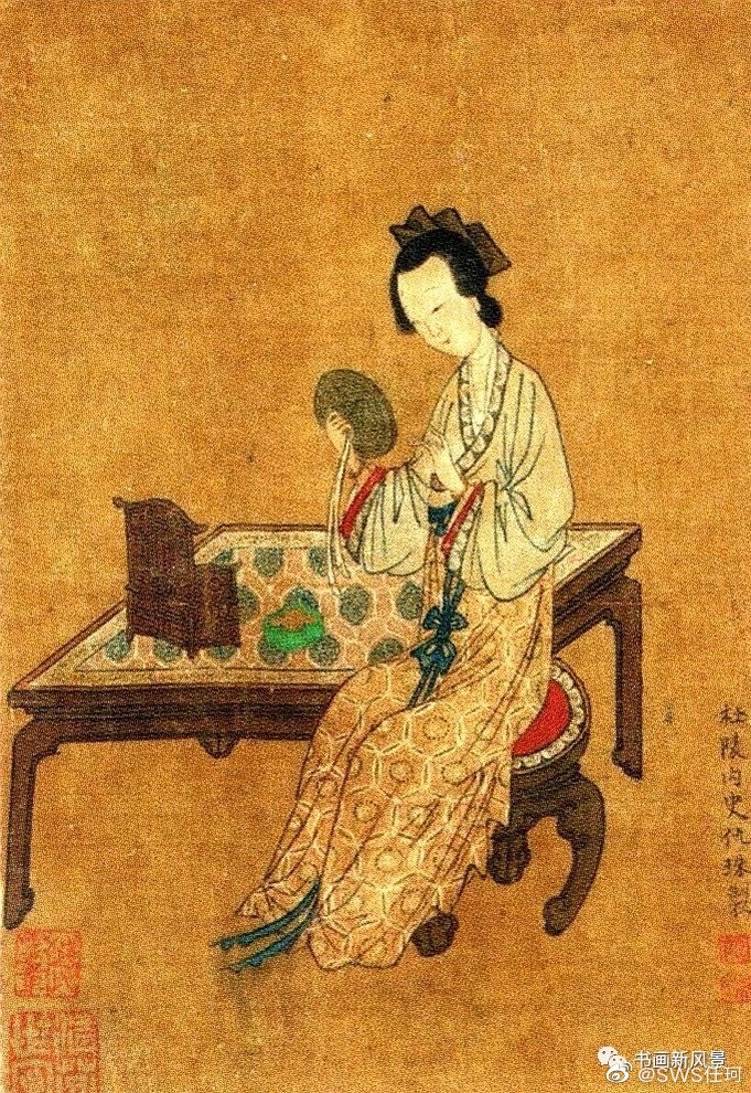 仇珠(约1494—1552,明代女画家,号杜陵内史"明四家"之一仇英之女