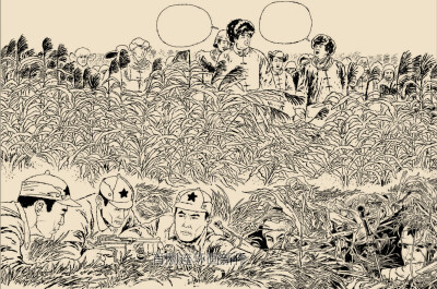 写实漫画,写实插画,写实抗战,红色经典,小人书,写实连环画,肖刚连环画