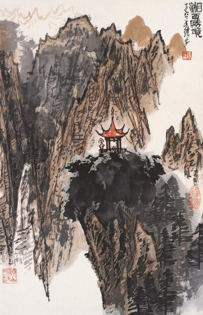 师李可染,蒋兆和,李苦禅,叶浅予等美术大师,1961年入该系山水画工作室