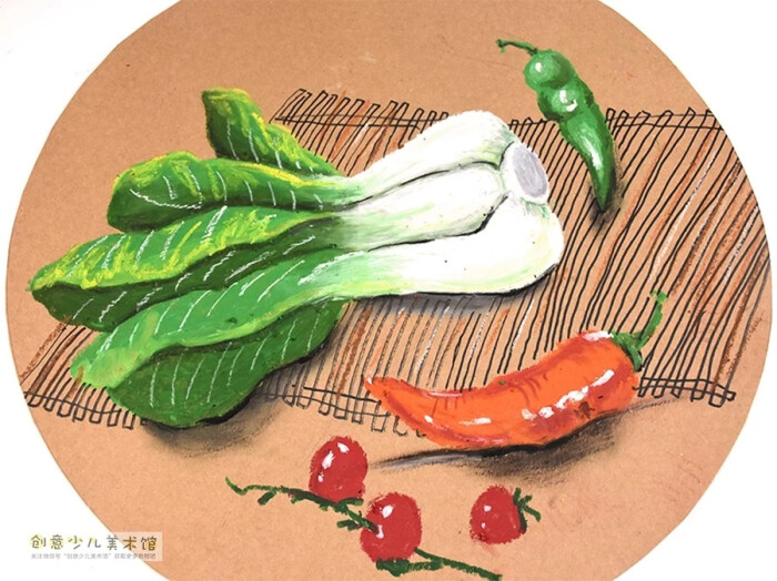 蔬菜创意美术