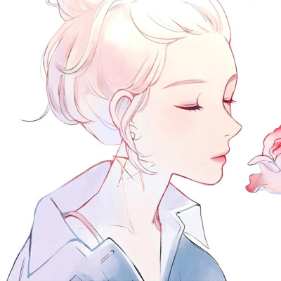 手绘 女头 头像