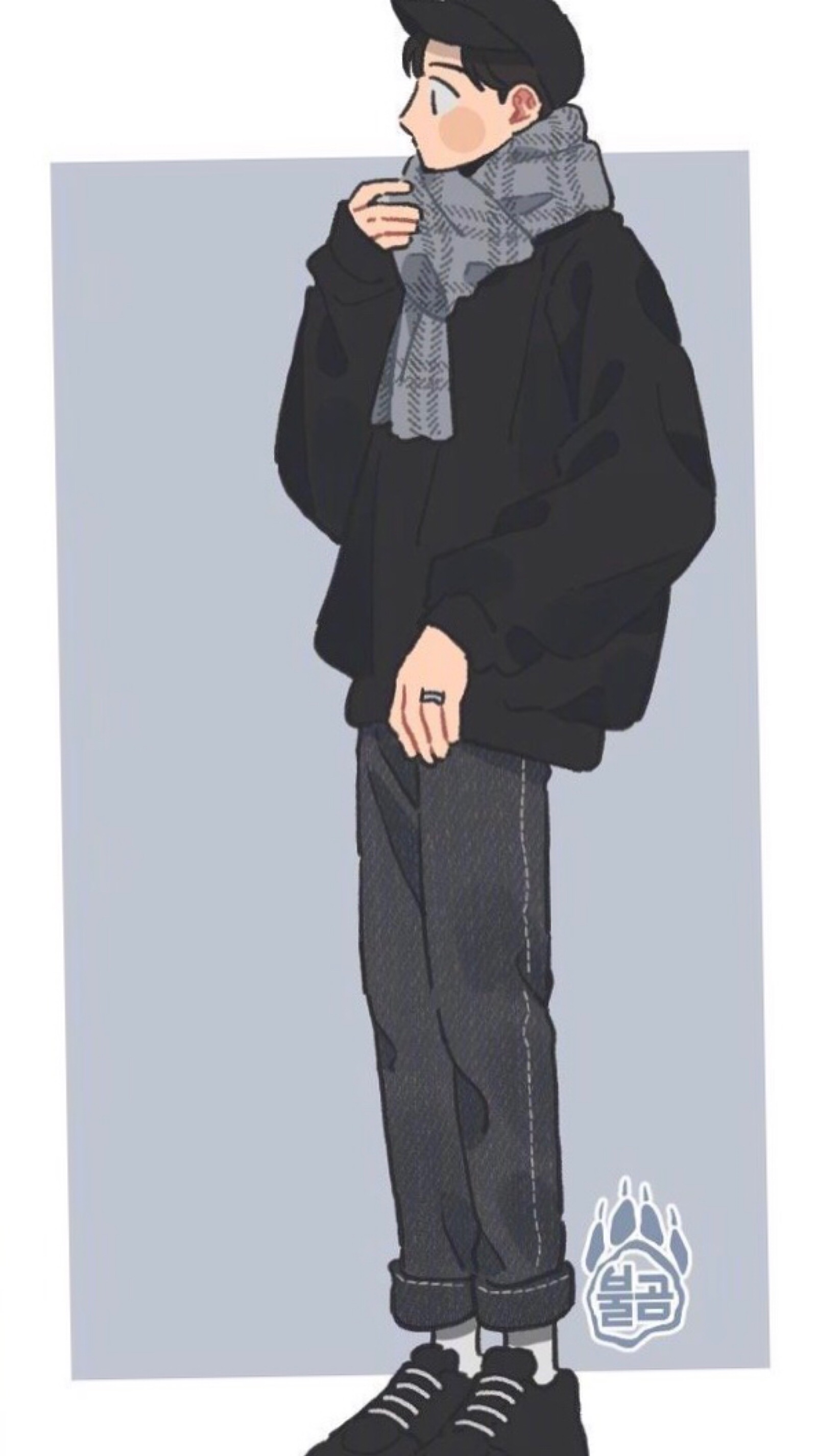 手绘男头