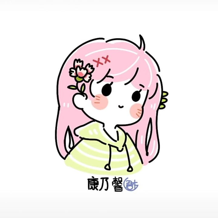 花朵拟人简笔画