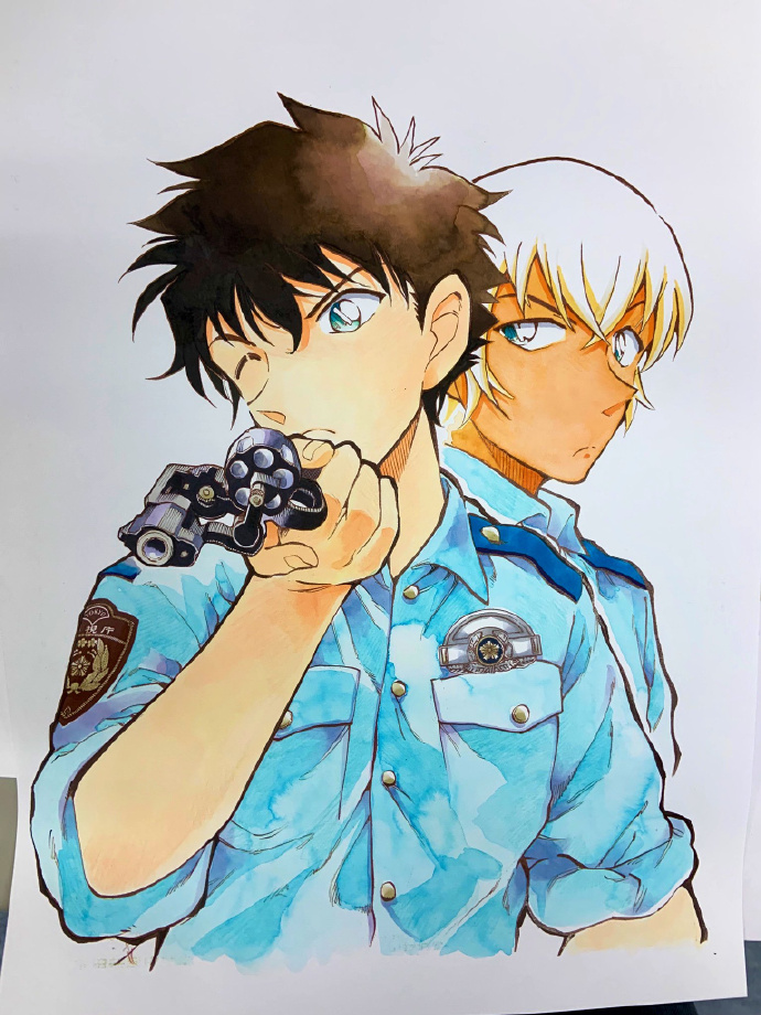 sissy sky灰原主题!警校篇漫画壁纸怪盗基德绀