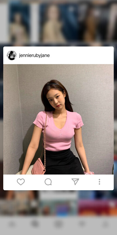 blackpink jennie金智妮 ins壁纸背景头像图片