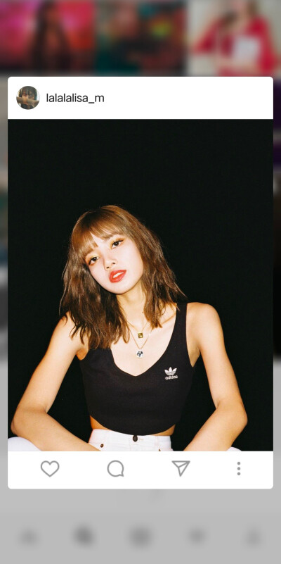 blackpink lisa小姐姐 ins壁纸背景头像图片