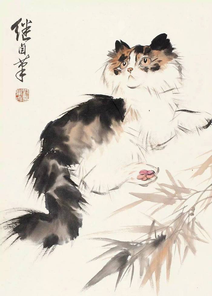 猫咪 国画 刘继卣作品