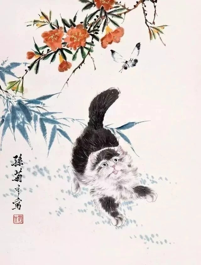 国画猫咪