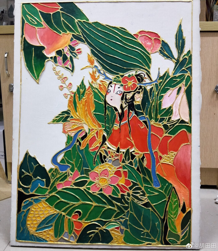 沥粉画