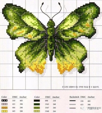 十字绣蝴蝶娃娃图纸