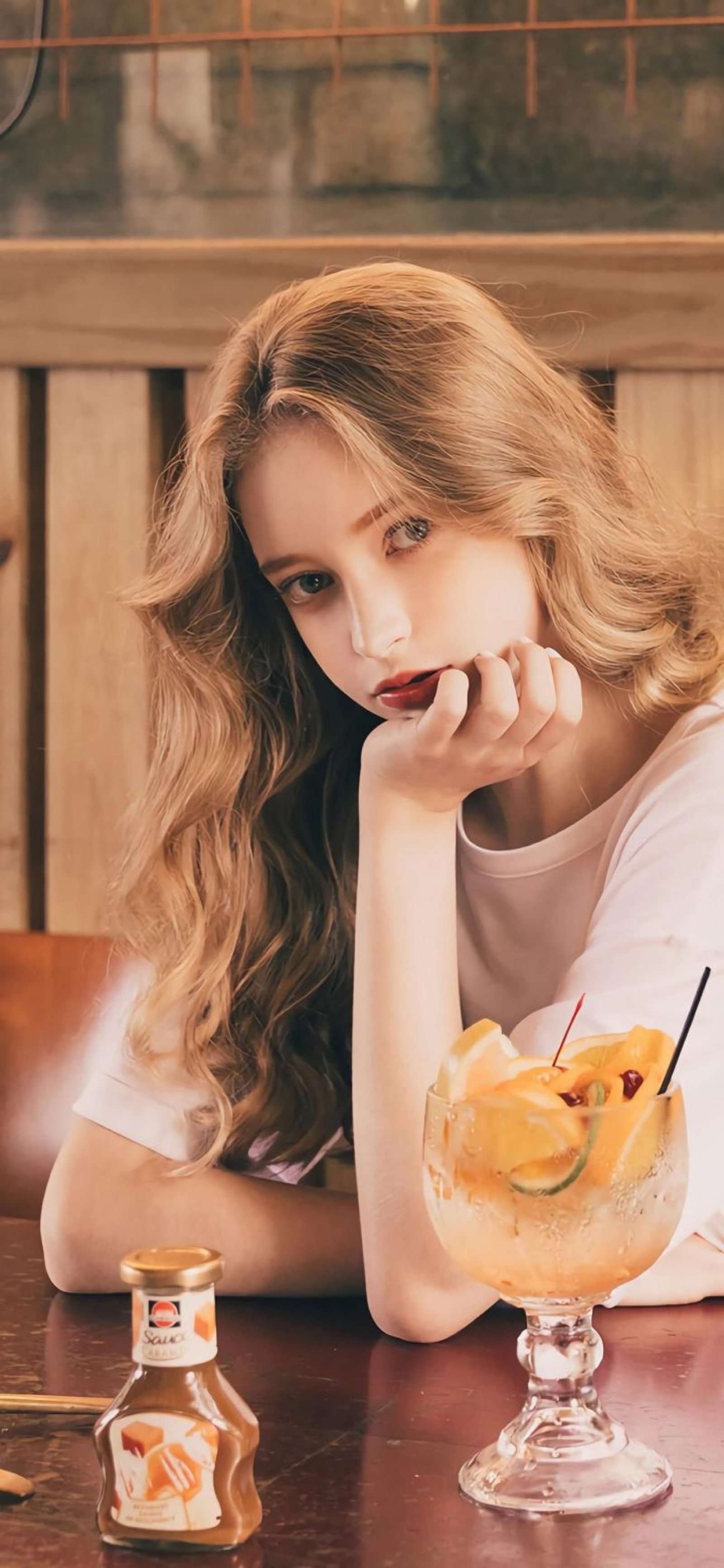 壁纸手机壁纸可爱卡通文艺清新简约伞好看女…