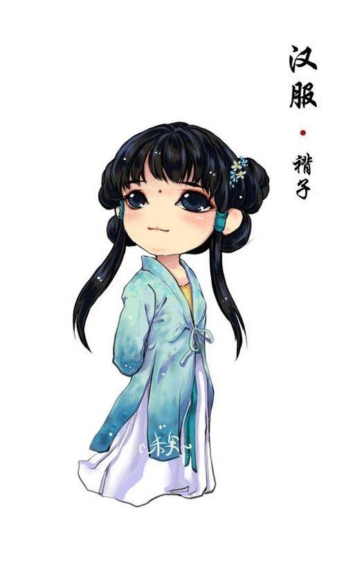 汉服手绘