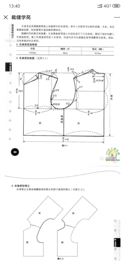 男装上衣原型/两片袖/特殊袖型