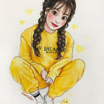 来自韩国插画师ins:wonder_iu