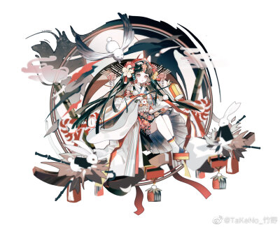 画师水印阴阳师辉夜姬皮肤设计