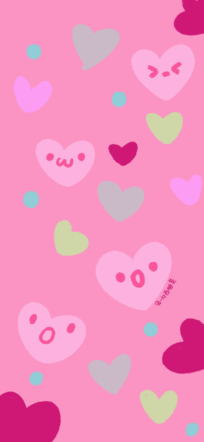 茶可爱壁纸|粉色壁纸|手机壁纸|可爱卡通壁纸|少女心壁纸 |蜜桃色背景