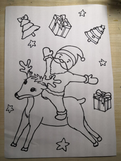 圣诞节儿童画